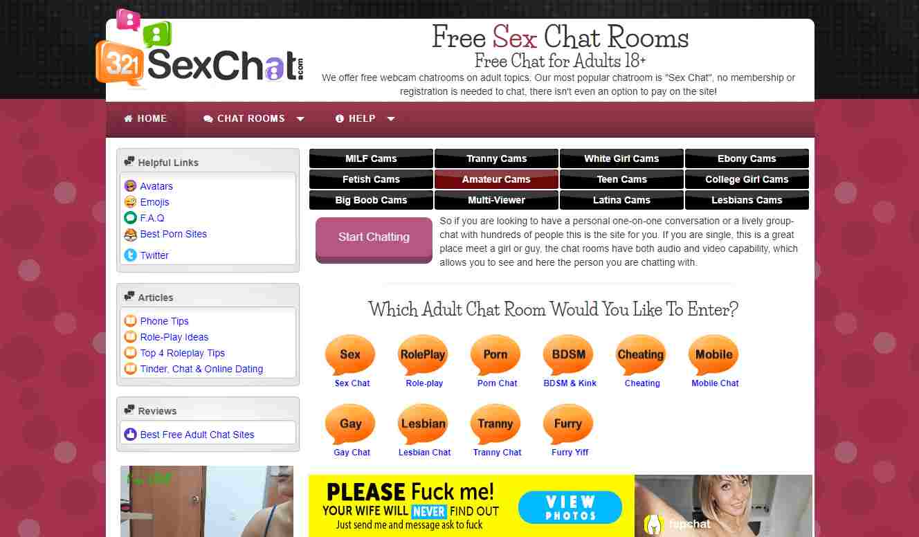 321SexChat & 8+ Best Free Sex Chat Sites Like 321SexChat.com!