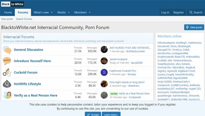 Black Porn Forum - BlacktoWhite & 21+ Best Porn Forums like BlacktoWhite.net - ThePornGuy!
