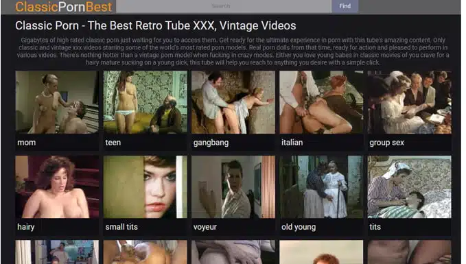 Youngest Vintage Porn Movie Mouse - ClassicPornBest & 11+ Best Vintage Porn Sites like ClassicPornBest.com -  Porn Guy!