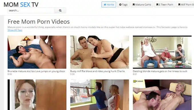 Momxex - MomSexTV & 21+ Top Milf Porn Sites Similar To MomSex.tv - The Porn Guy!