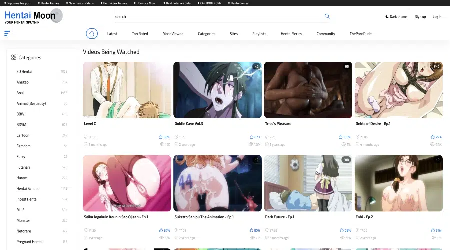 najlepsze strony porno z anime, Strony porno z anime